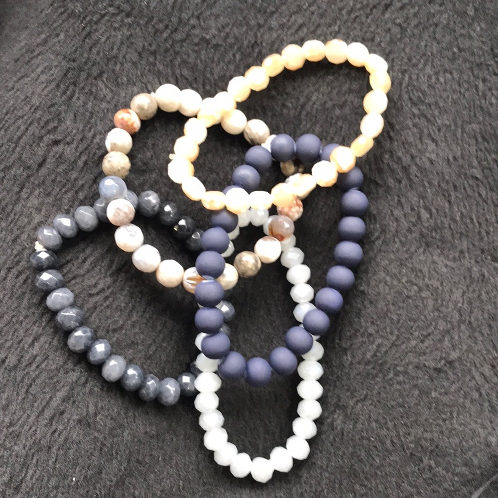 Handmade BoHo stack bracelets - Picture 3 of 8